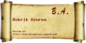 Bobrik Azurea névjegykártya